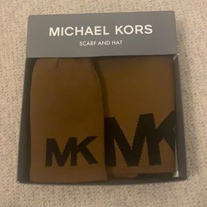 Brand New NWT Michael Kors scarf and hat. New in box
